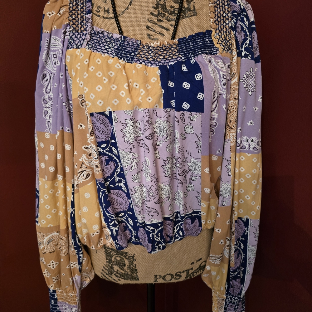 Wrangler Colorful Patchwork Blouse